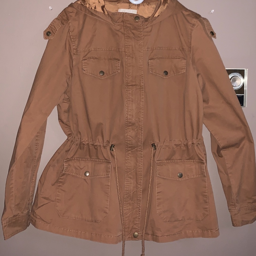 Forever21 coat women camel cozy adjustable jacket